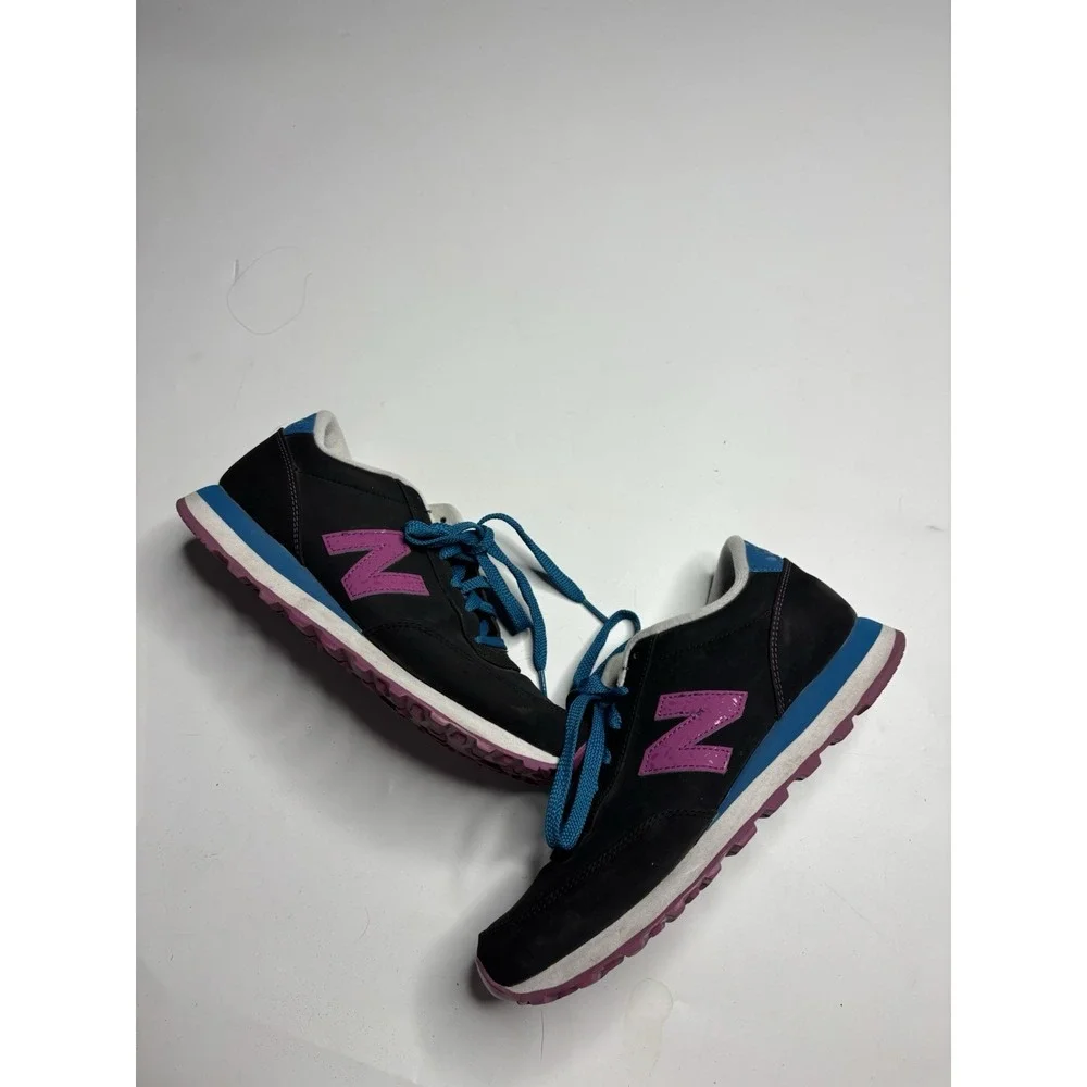 New Balance 501 Womens Black Purple Blue Sneakers  Size 8.5